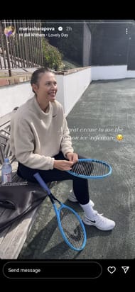 Sharapova's Instagram story