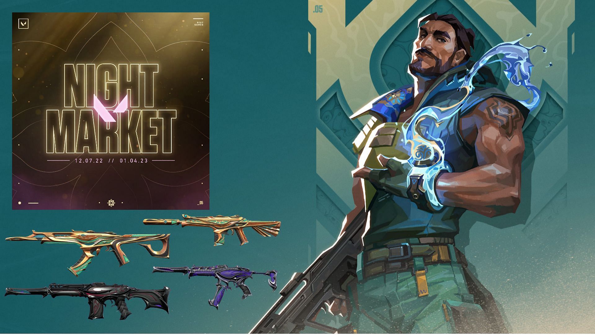 For Episode 5 Act 3, Valorant will shortly host a fresh version of the Night Market. (Images via Riot Games)