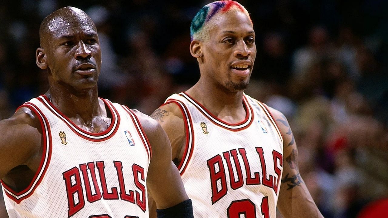Michael Jordan (left) and Dennis Rodman (Photo: TheSportsRush)