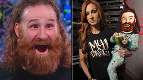 Sami Zayn breaks silence on Becky Lynch carrying "Baby Sami" in edited photo
