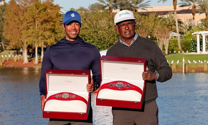 “Are those the Woods?” – Fans react to Vijay Singh and son Qass winning the 2022 PNC Championship