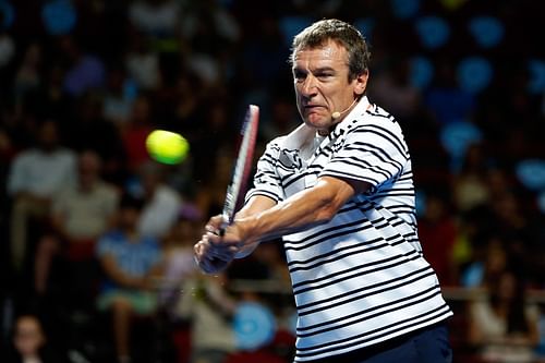 Mats Wilander during an exhibition match