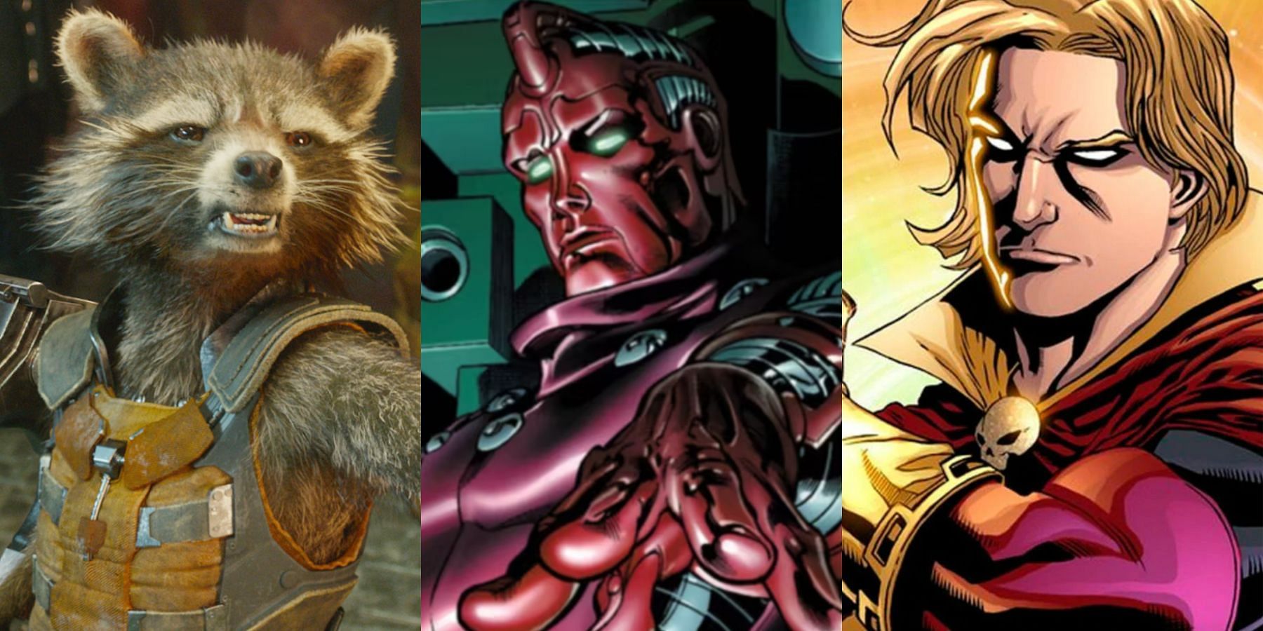 Rocket (Left) and Adam Warlock (Right) (Image via Marvel)