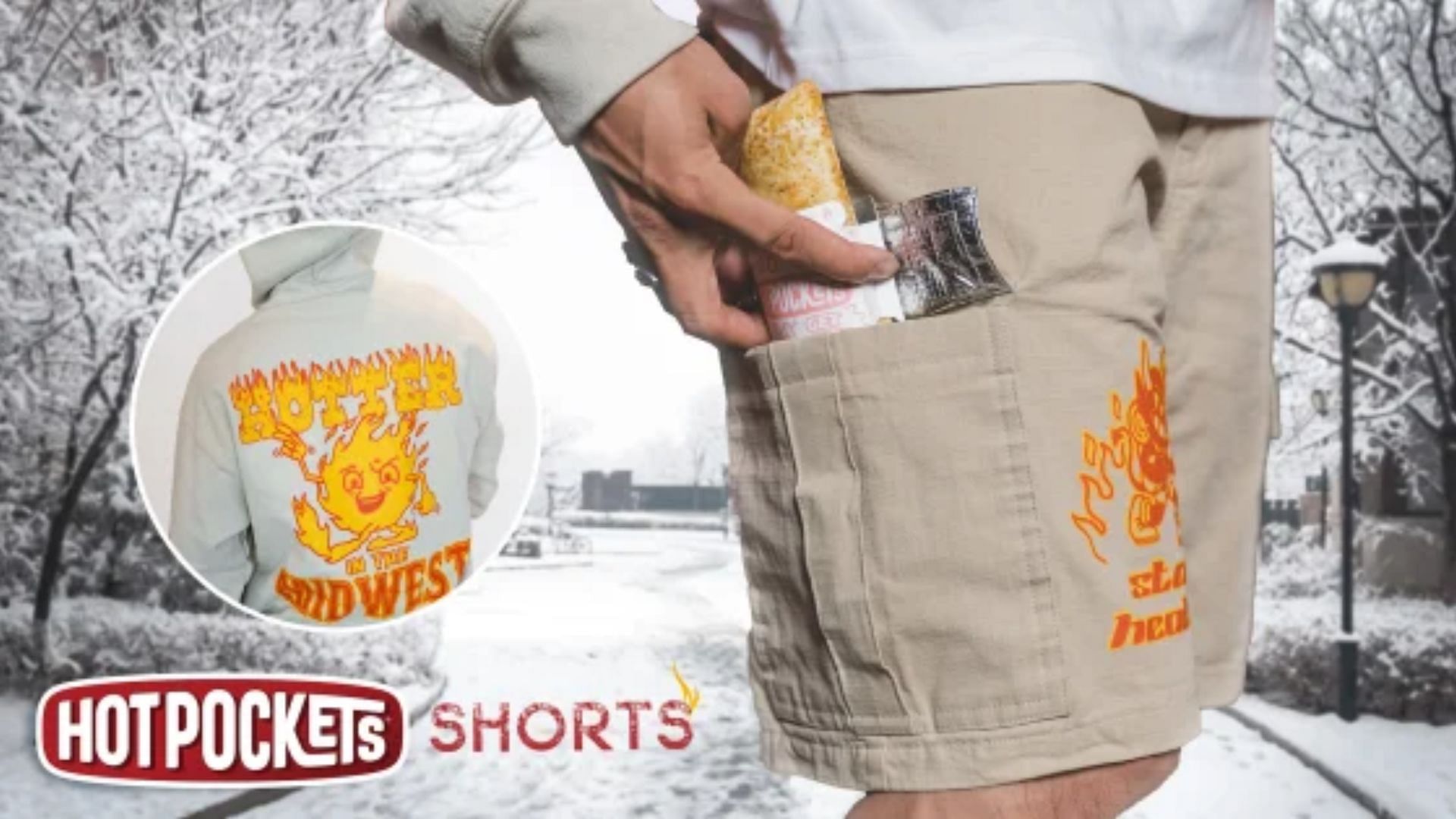 Wrap your warm Hot Pockets in Hot Pockets Shorts (Image via Hot Pockets)