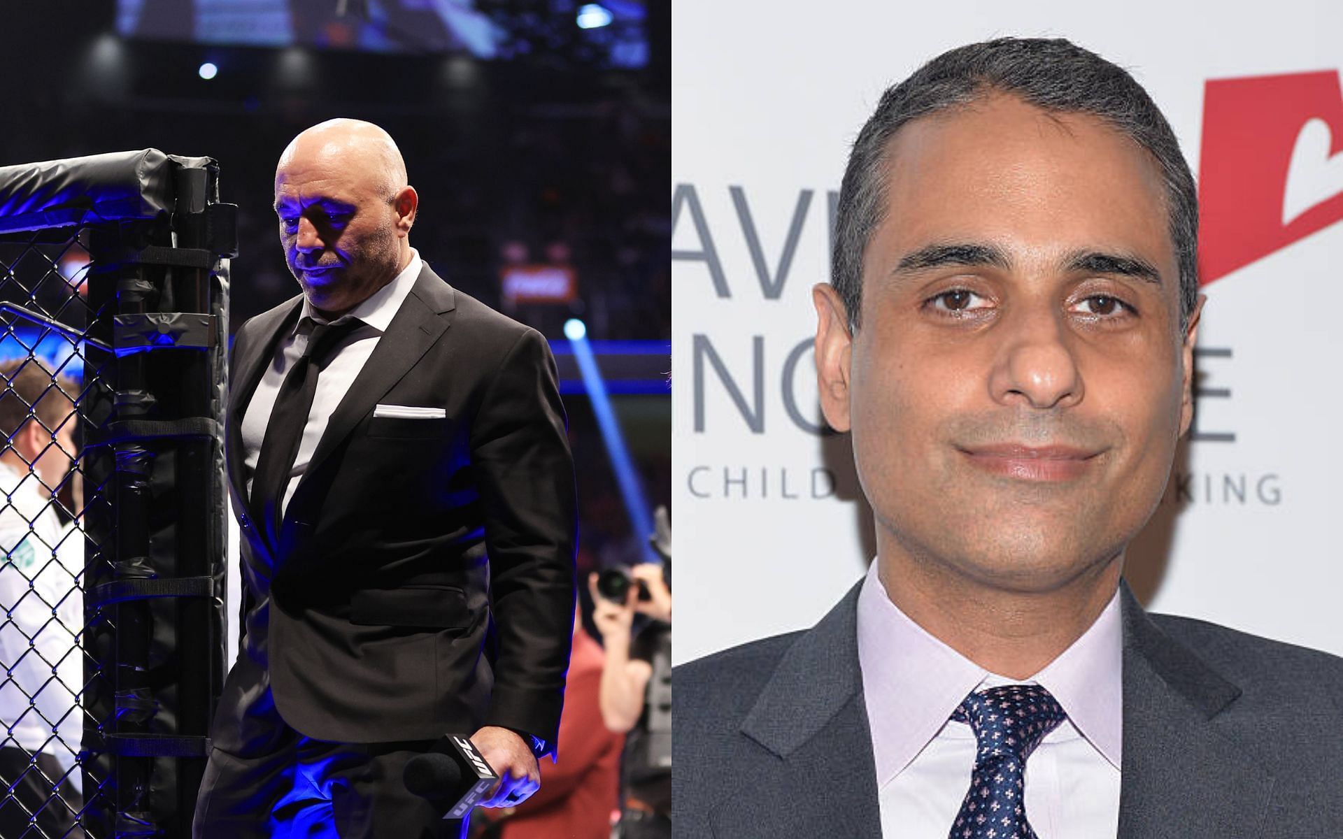 Joe Rogan (left); Siddharth Kara (right)