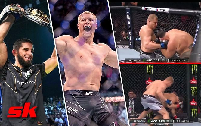 Sergei Pavlovich ties Islam Makhachev for elite UFC record with a devastating KO win over Tai Tuivasa under a minute