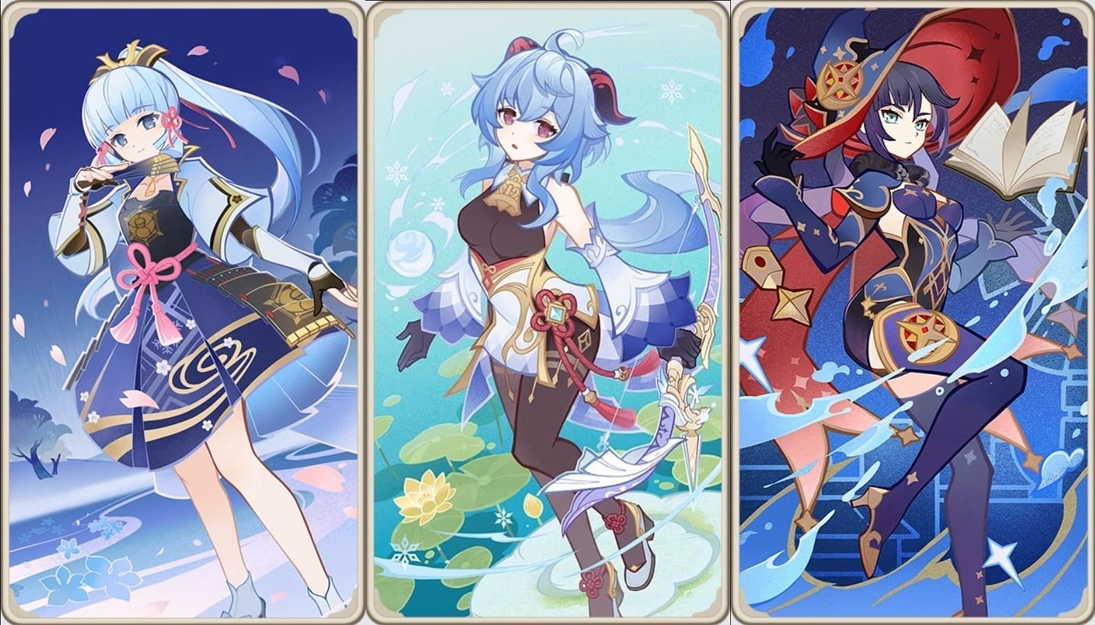 Permafreeze deck with Ayaka, Mona, and Ganyu (Image via HoYoverse)