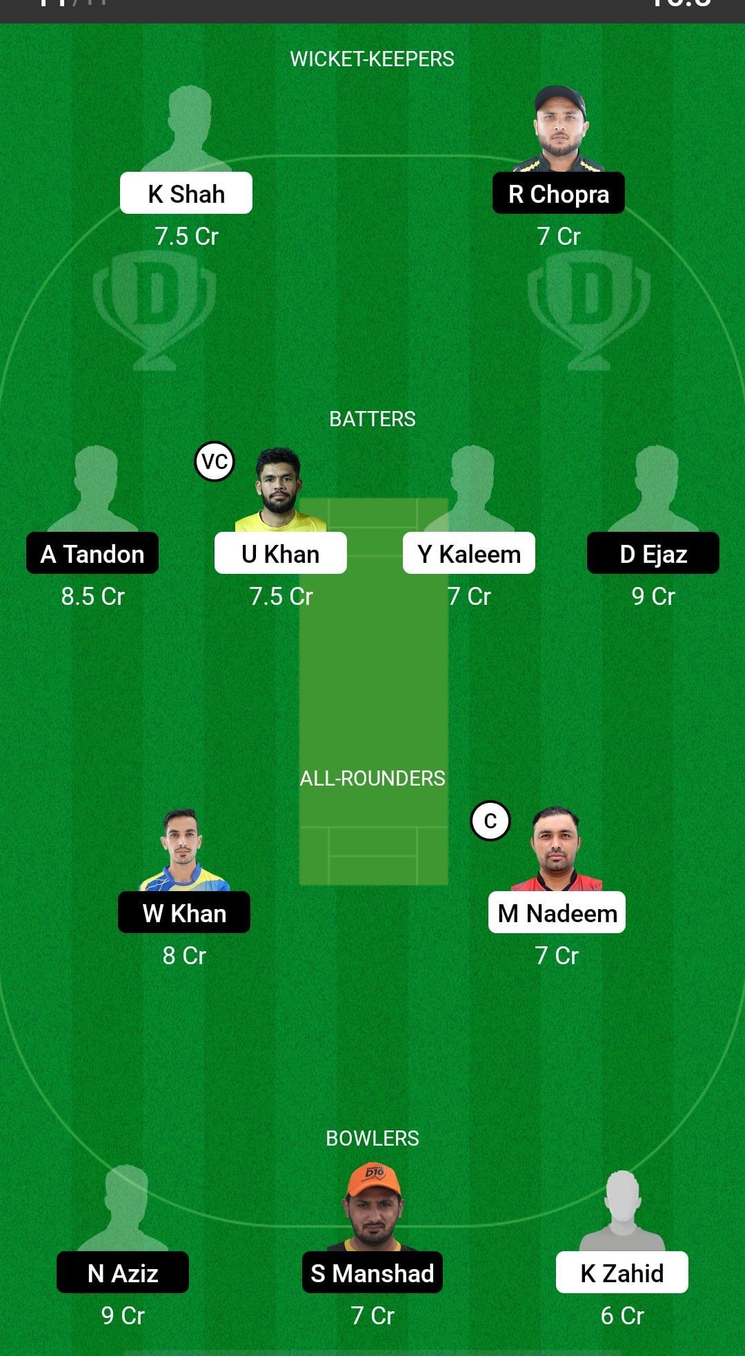 SHA vs AJM Dream11 Prediction - Emirates D20