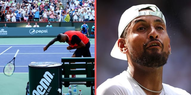 Nick Kyrgios amidst his most controversial moments