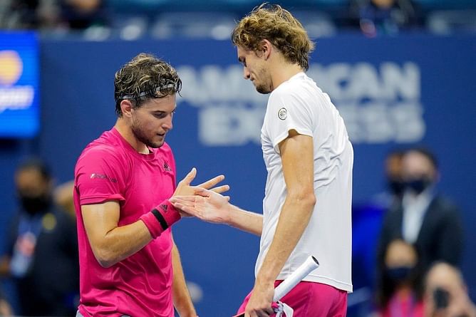 Bromance resumes: Dominic Thiem welcomes Alexander Zverev as he returns to action after nearly 6 months