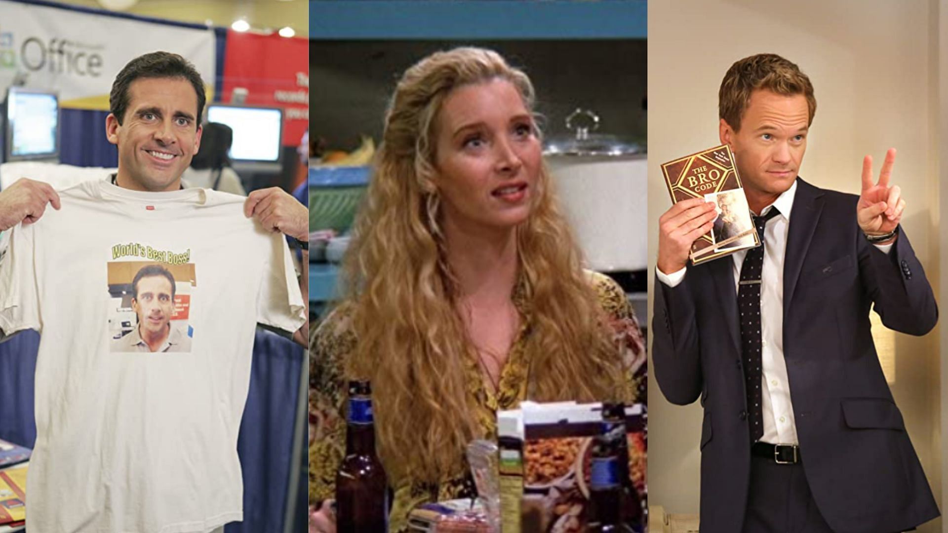 Stills from The Office, Friends and How I met Your Mother (Images Via IMDb)