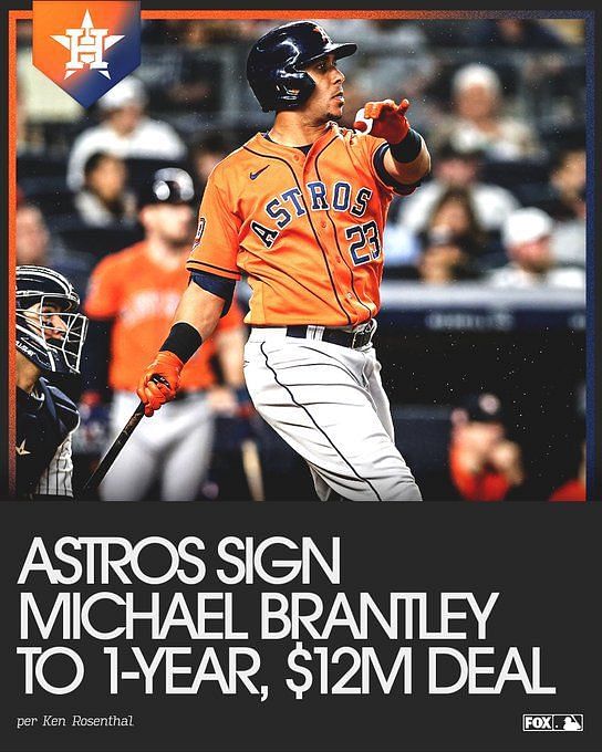 Rinkha Michael Brantley Baseball Paper Poster Astros 2 T-Shirt