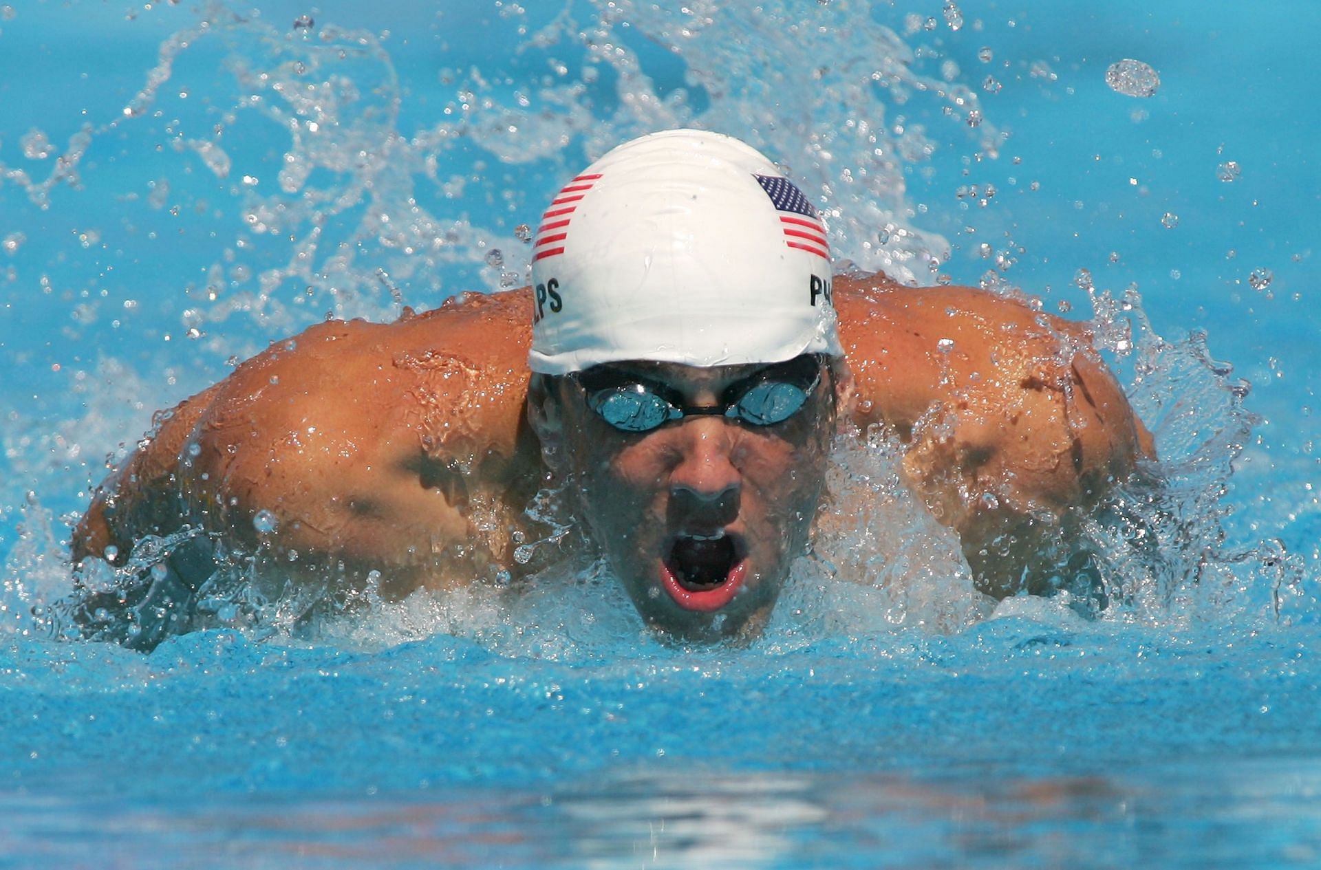 Michael Phelps at the XI FINA World Swimming Championships in Montreal