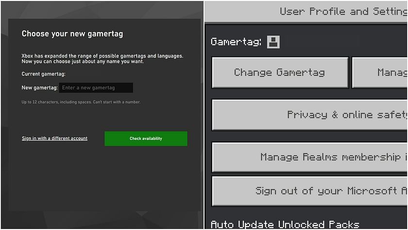 Minecraft: Java Edition Profile Name VS Gamertag FAQ