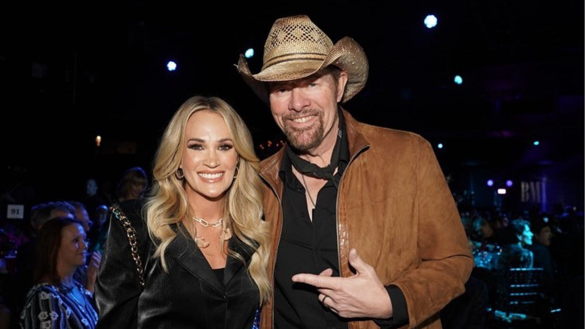 Toby Keith at the BMI Awards 2022 in November (Image via Instagram)