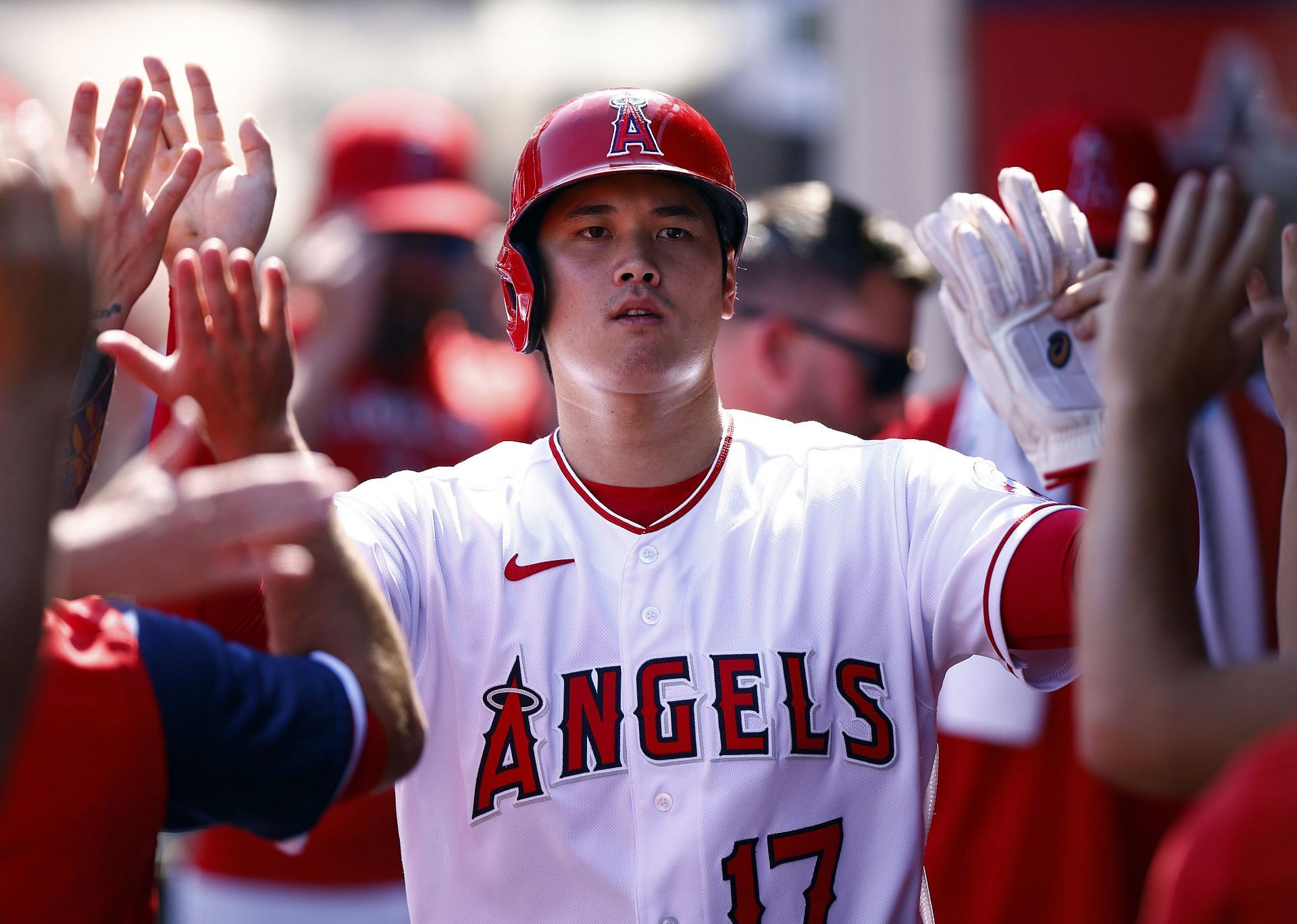 Texas Rangers v Los Angeles Angels