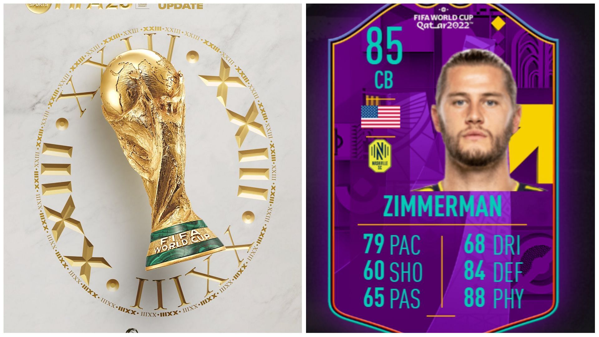 Walker Zimmerman has received an SBC card in FIFA 23 (Images via EA Sports)