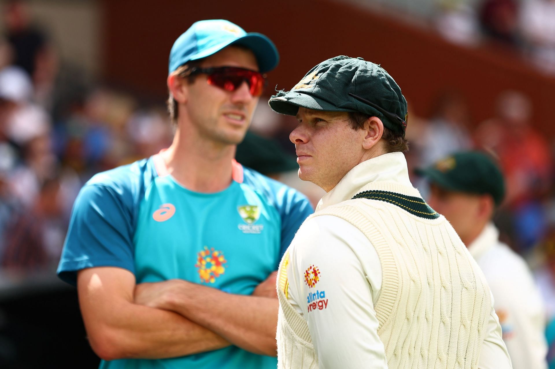 Pat Cummins (left) will take back the reins from Steve Smith. (Credits: Getty)