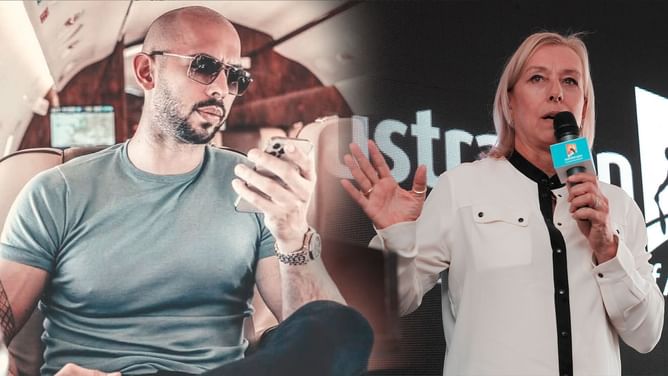 Martina Navratilova shuts down 'p***k' Andrew Tate after his recent tweet
