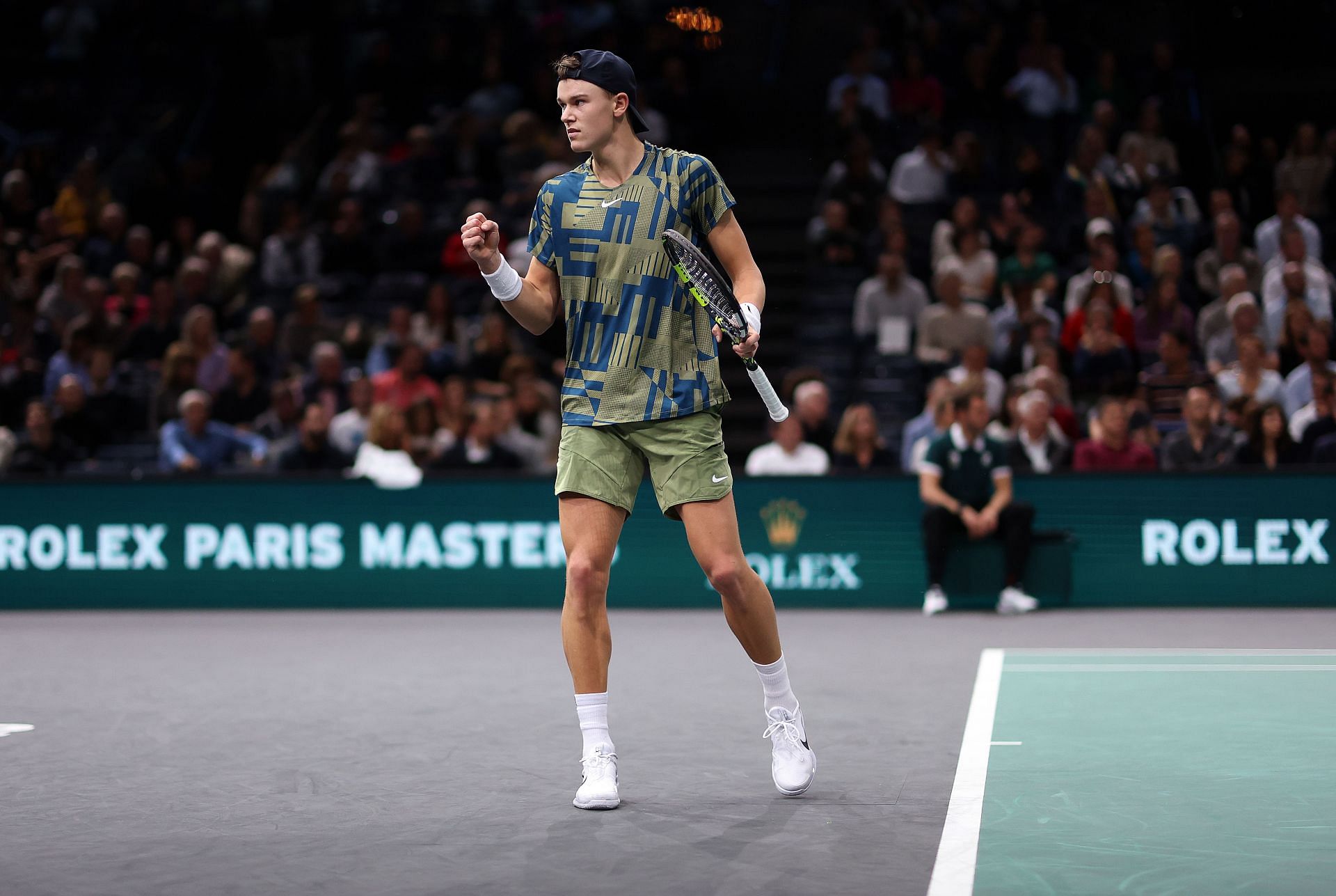 Holger Rune at the 2022 Paris Masters