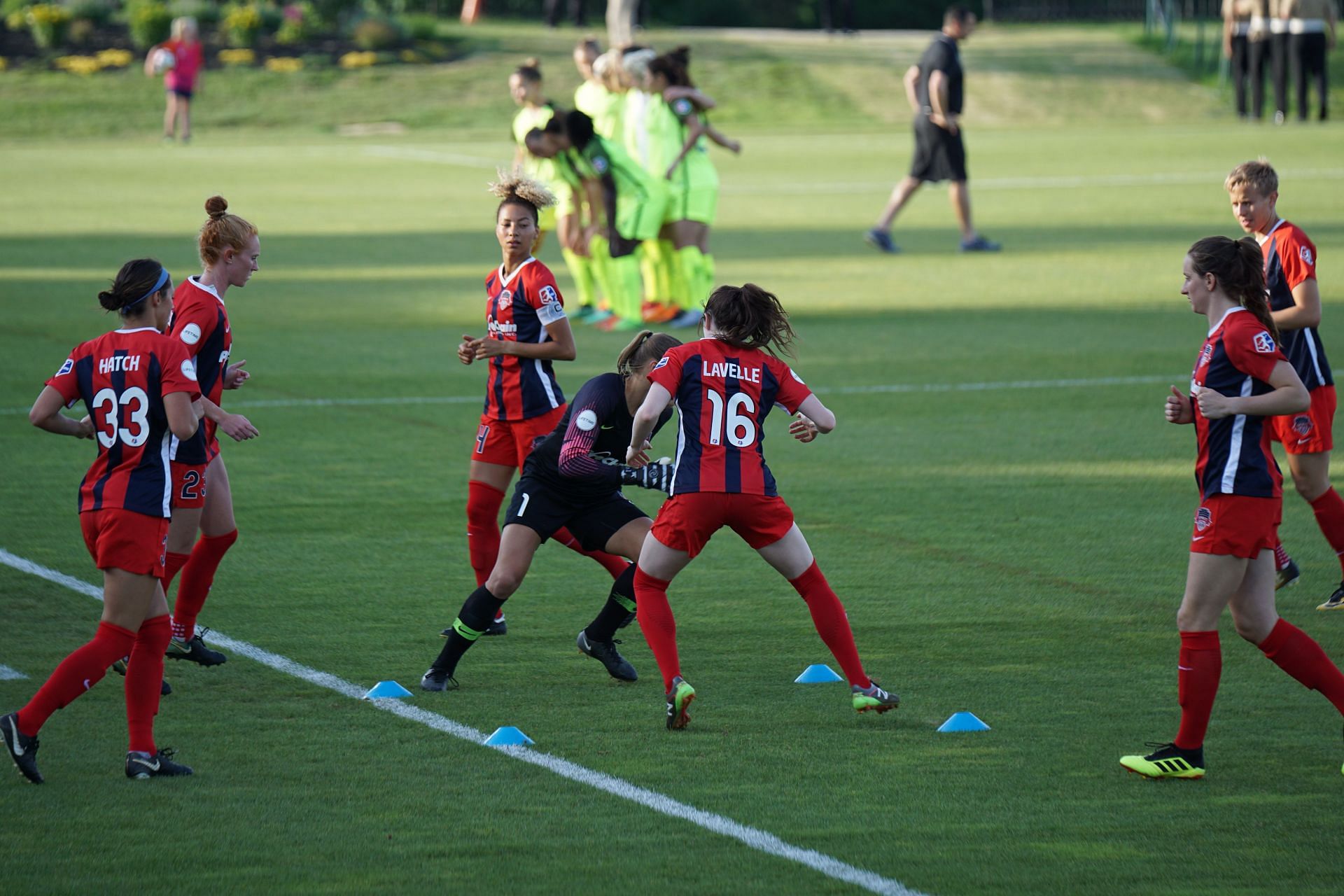 Football training drills online with cones