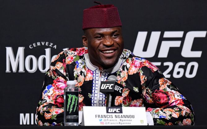 Francis Ngannou supports his home country after their loss at the FIFA Worldcup finals