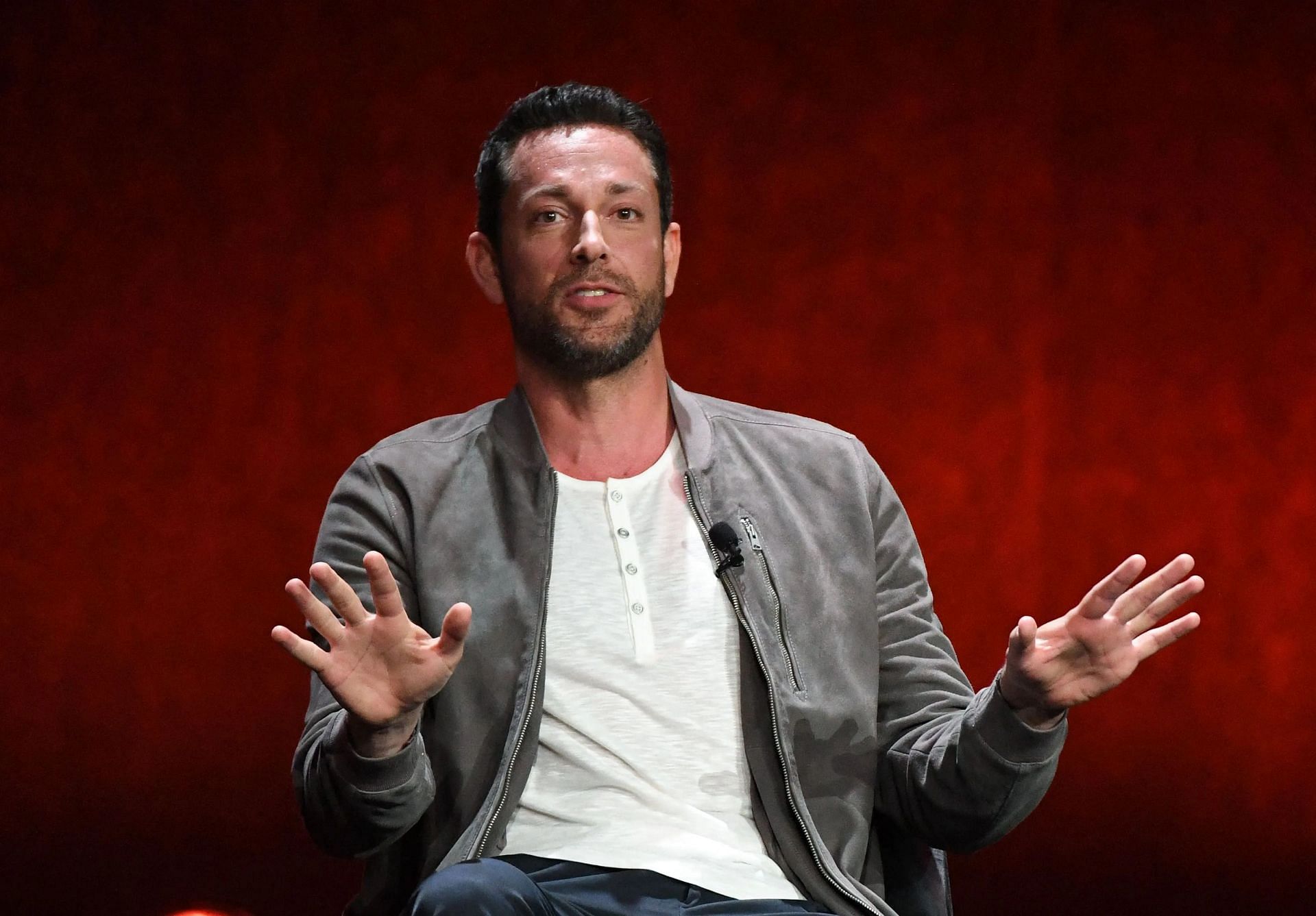 Shazam actor Zachary Levi discussing his book Radical Love (Image via Valerie Macon, Getty Images)