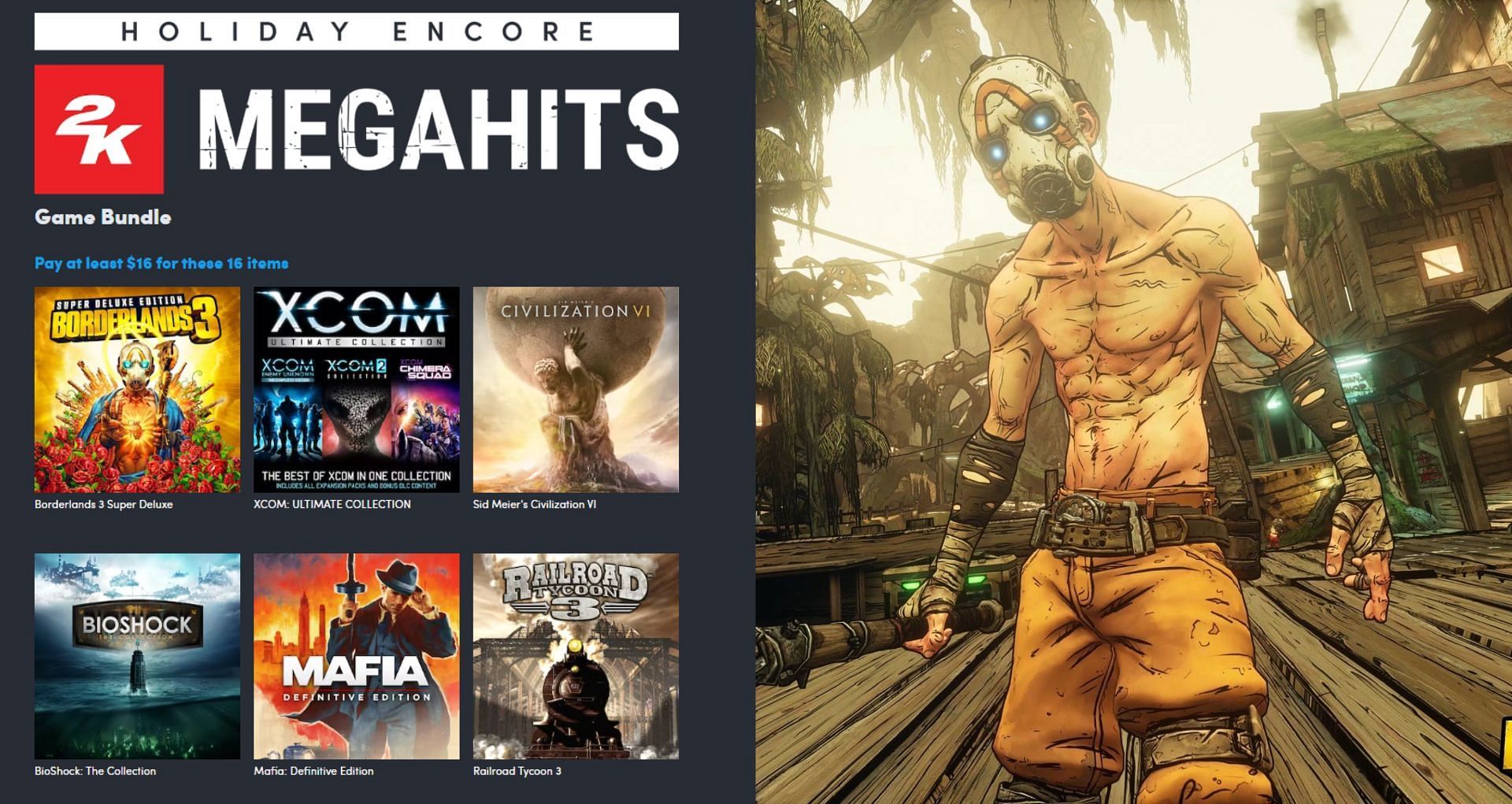 Humble 2K MEGAHITS Steam Game Bundle - Epic Bundle