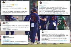 “IPL k sher, real cricket me dhair” - Twitterati bash Team India after they lose ODI series to Bangladesh