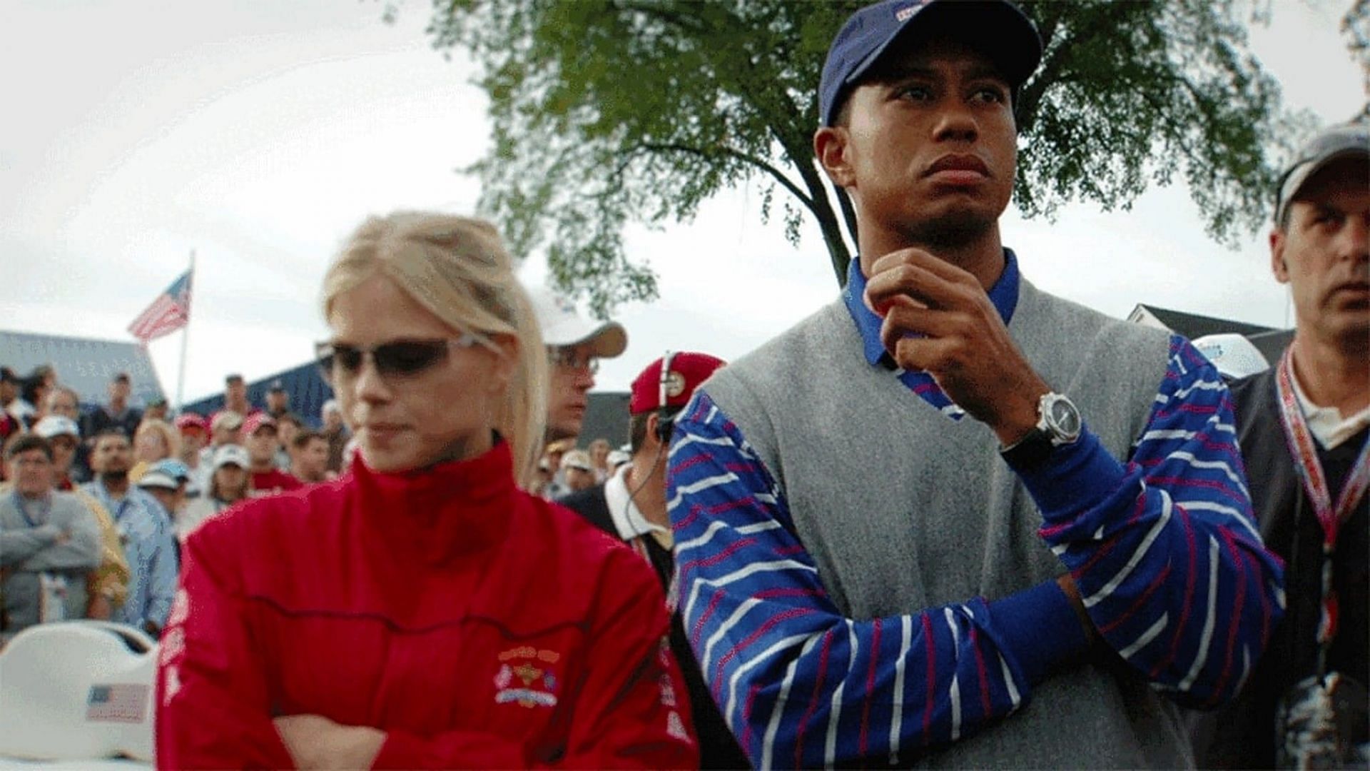 Tiger Woods and Elin Nordegren (Image via HBO)