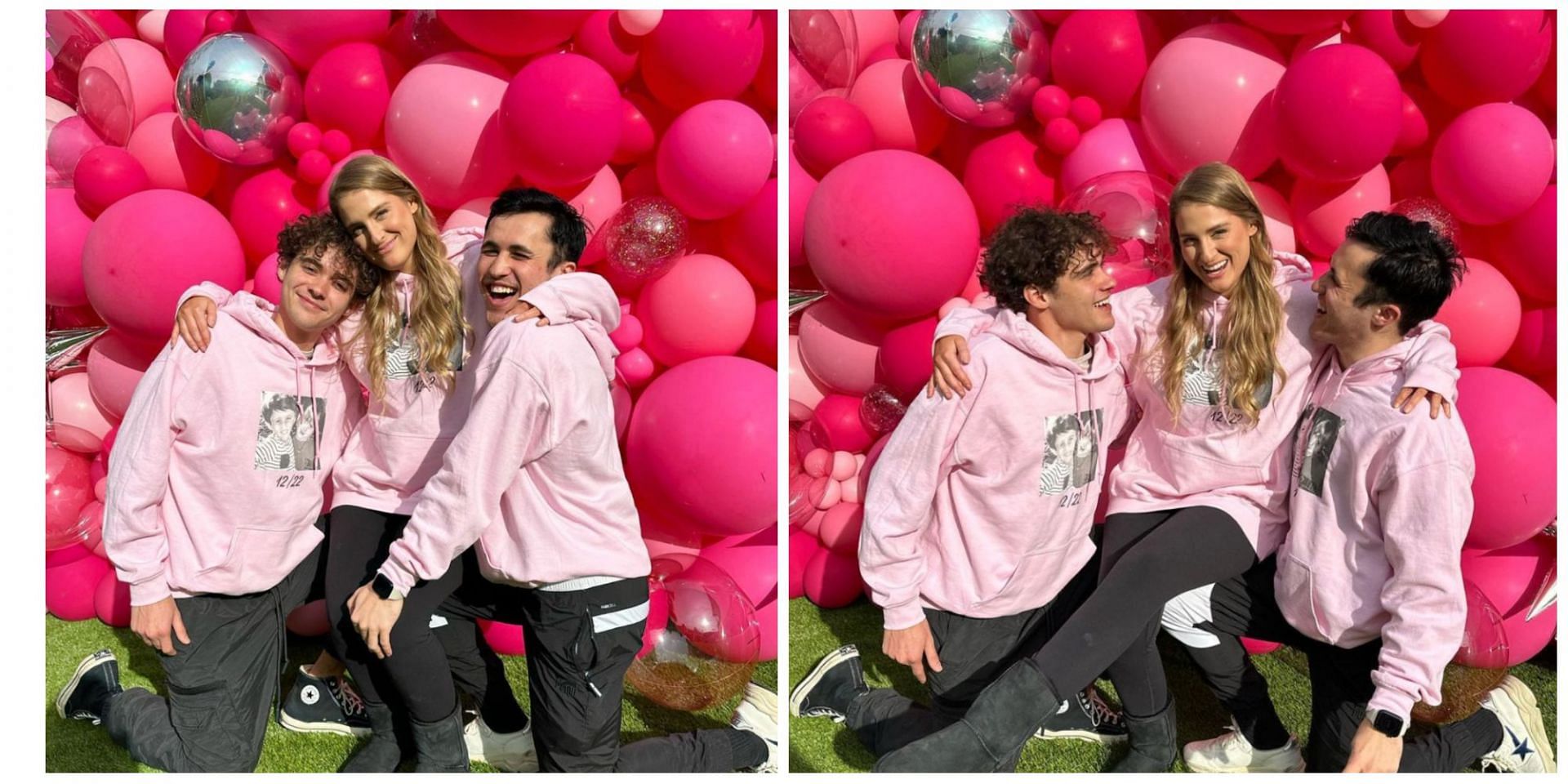 Chris Olsen, Meghan Trainer and Joshua Basset celebrated their birthdays together: Pictures left netizens ecstatic. (Image via Chris Olsen/ Instagram)