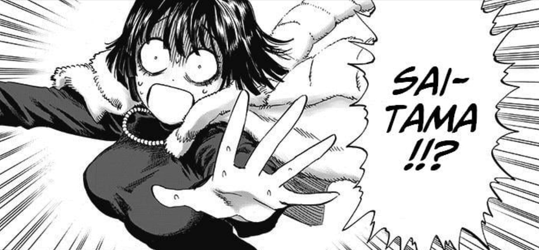 Fubuki as Saitama had fallen into the Demon-Level Monster Containment Room (Image via Shueisha)