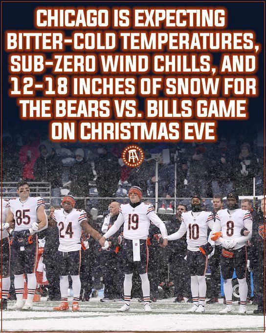 How cold will it be for the Bears-Bills game Saturday?