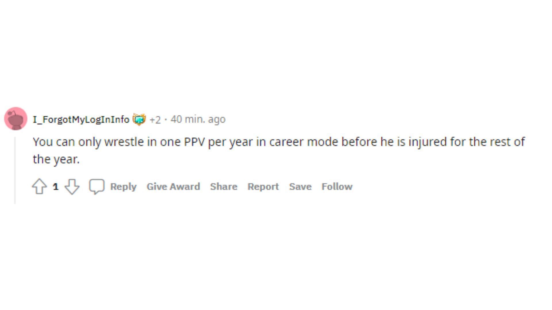 @I_ForgotMyLoginInfo took a jab at the veteran&#039;s numerous injuries during his AEW tenure
