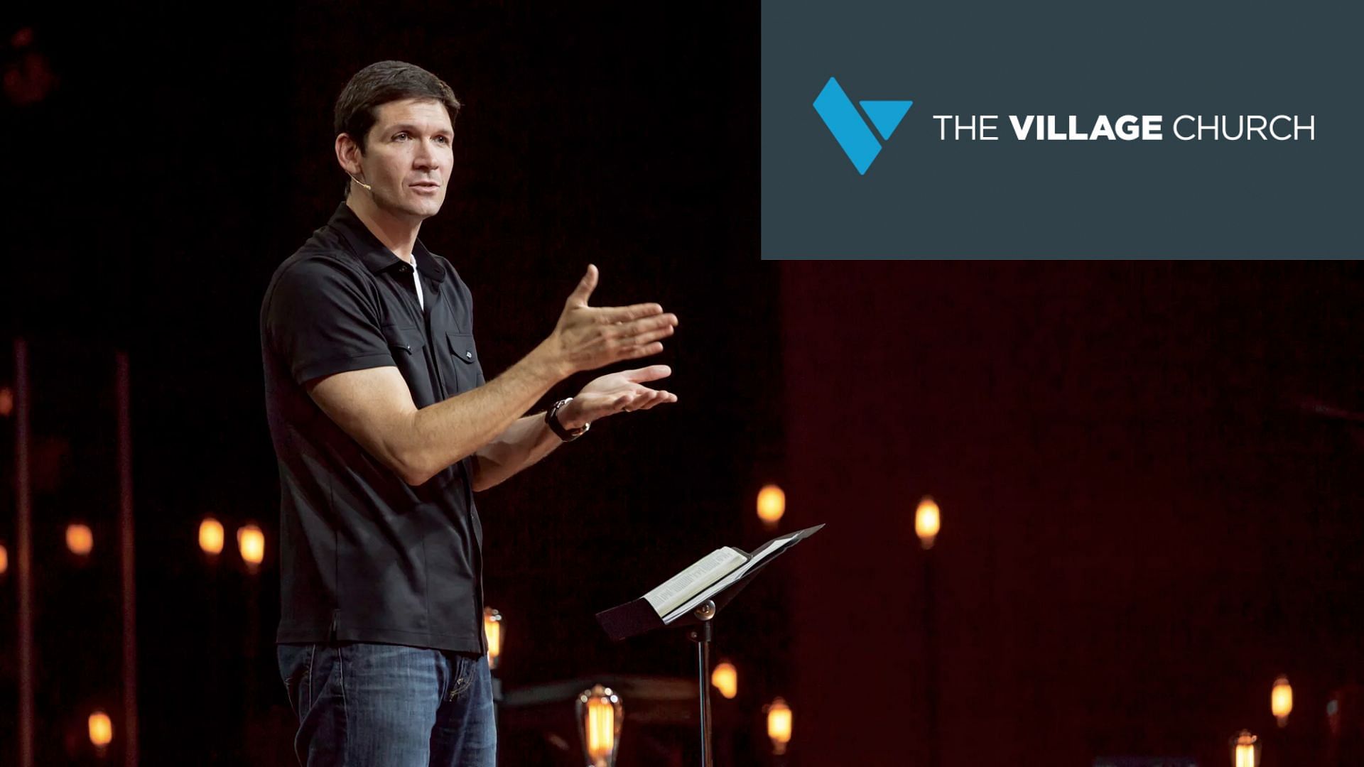 Pastor Matt Chandler returns to preaching after DM scandal (image via Facebook and Getty/Jessie McKee)