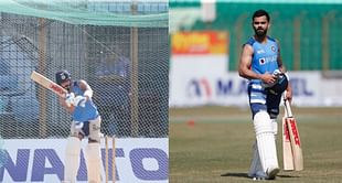 BAN vs IND: टेस्ट सीरीज की तैयारी में जुटे विराट कोहली, शेयर की अभ्यास सत्र की तस्वीरें