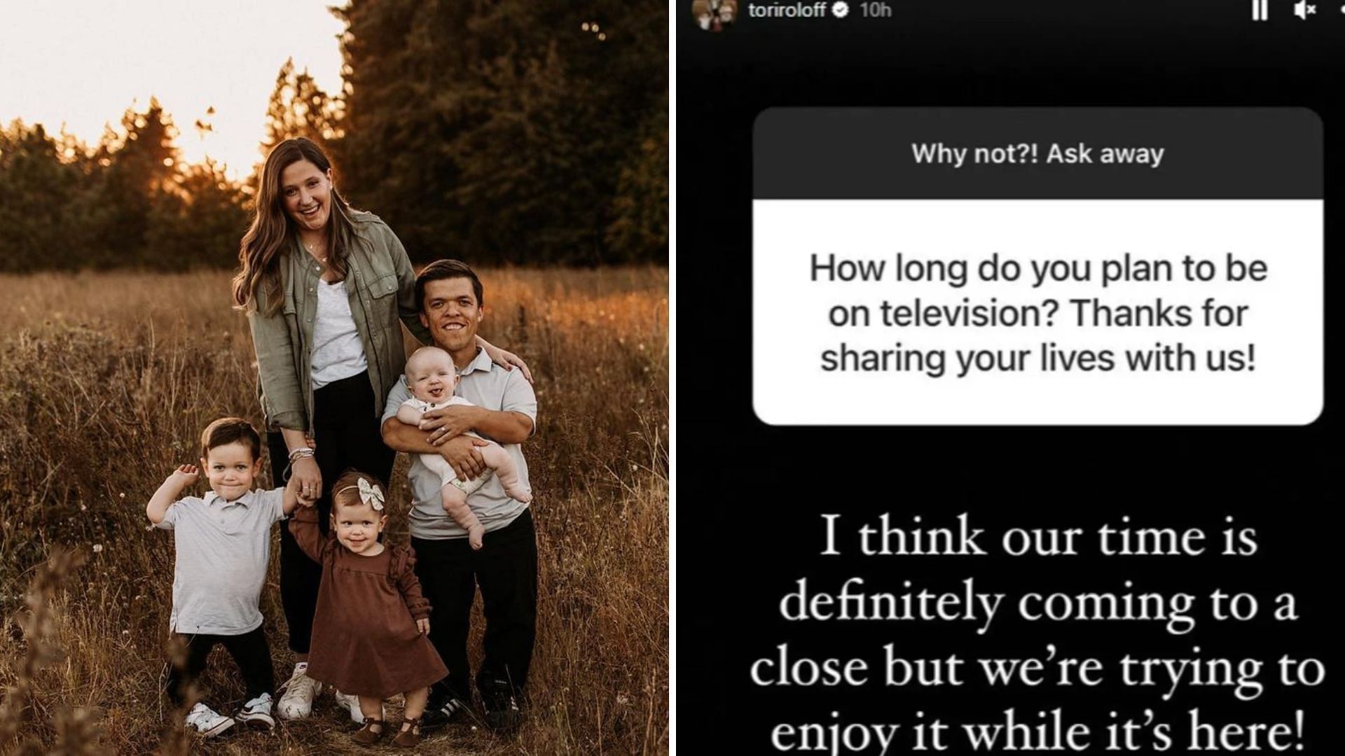Tori hints at the family&#039;s exit from LPBW (Image via toriroloff/Instagram)