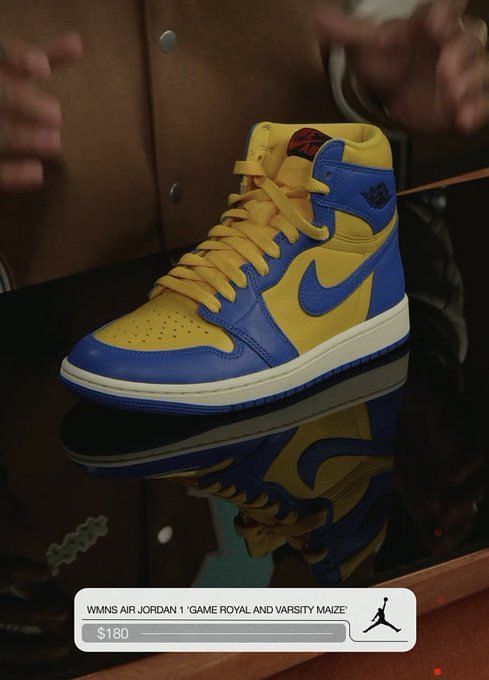 Jordan Women's 1 Retro High OG Varsity Maize / Game Royal - Sail