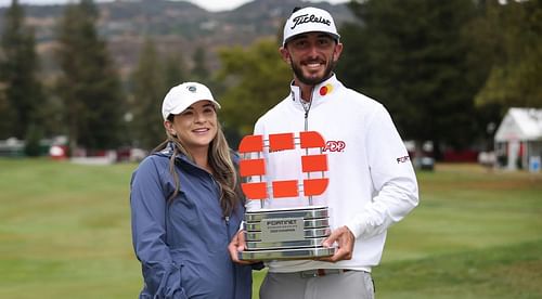 Max Homa with his wife Lacey Croom (Image Via Getty)