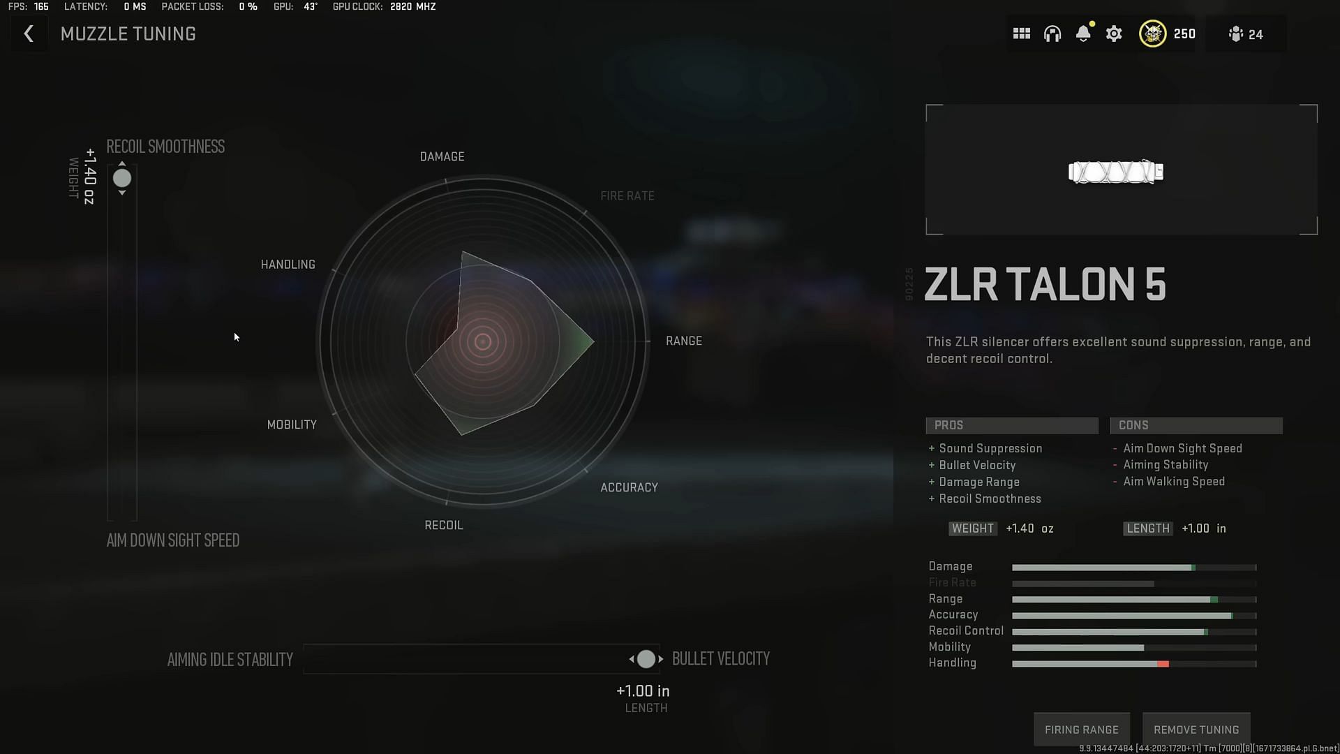 Tuning for ZLR Talon 5 Warzone 2 (Image via YouTube/Metaphor)