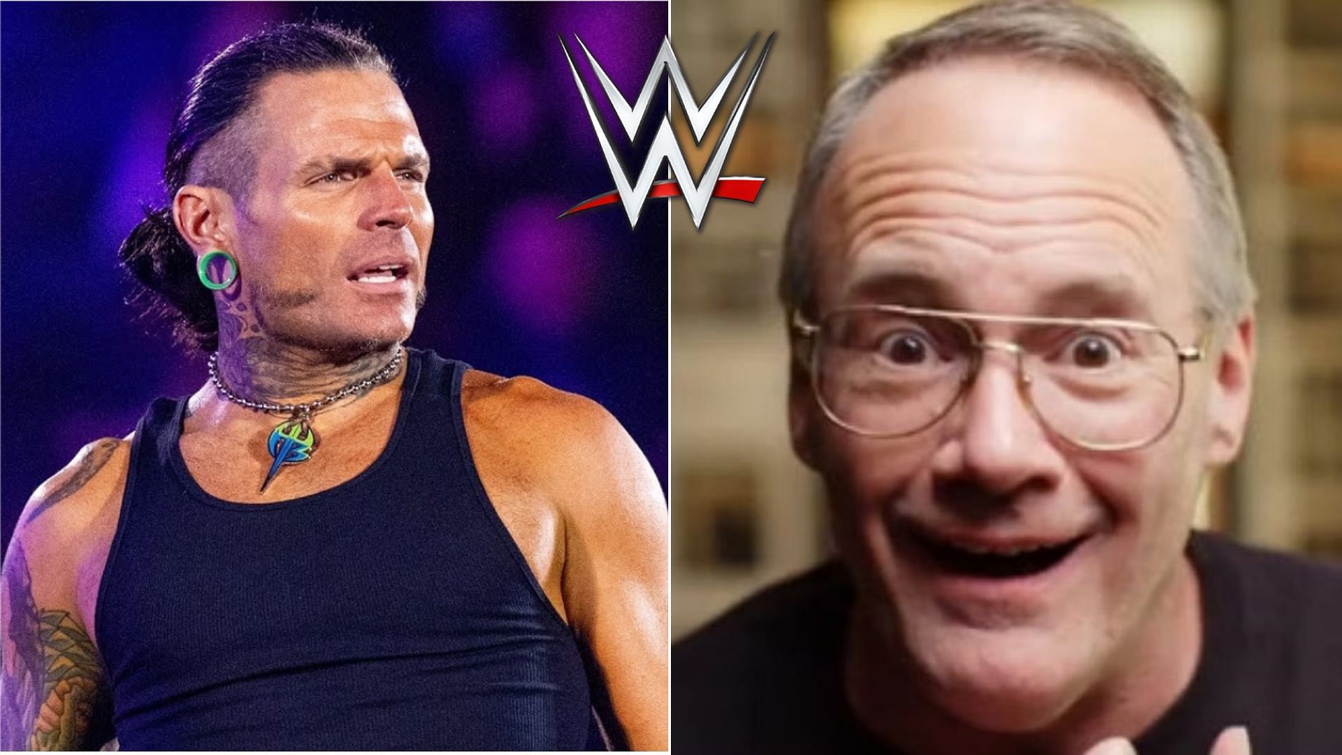 Jeff Hardy (left), Jim Cornette (right)