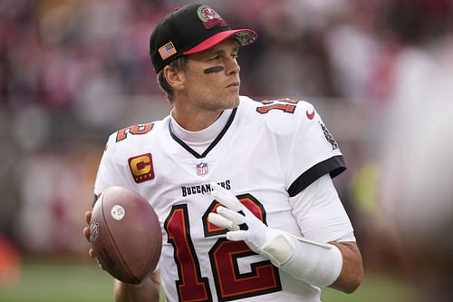 Tom Brady at the Tampa Bay Buccaneers vs. San Francisco 49ers game