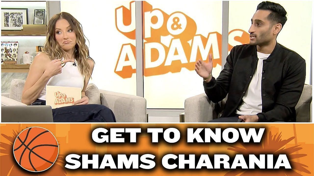 Shams Charania and Kay Adams lit up the screen on the &quot;Up &amp; Adams&quot; show.