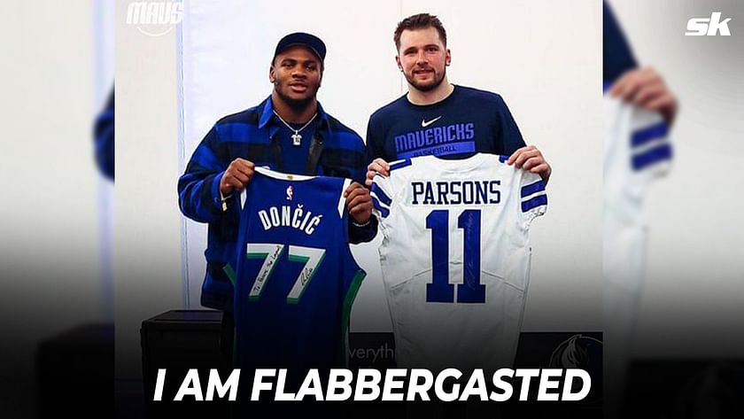 I'm still shocked” – Micah Parsons reveals he was in awe of Luka Doncic  after exchanging jerseys with Mavs superstar