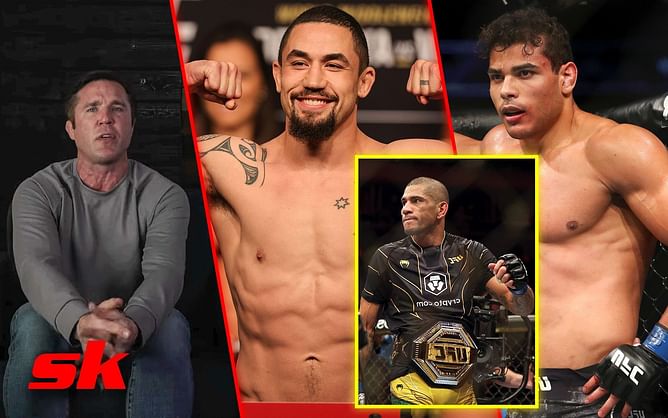 Chael Sonnen believes Robert Whittaker deserves title shot against Alex Pereira after beating Paulo Costa by "forfeiture clause"