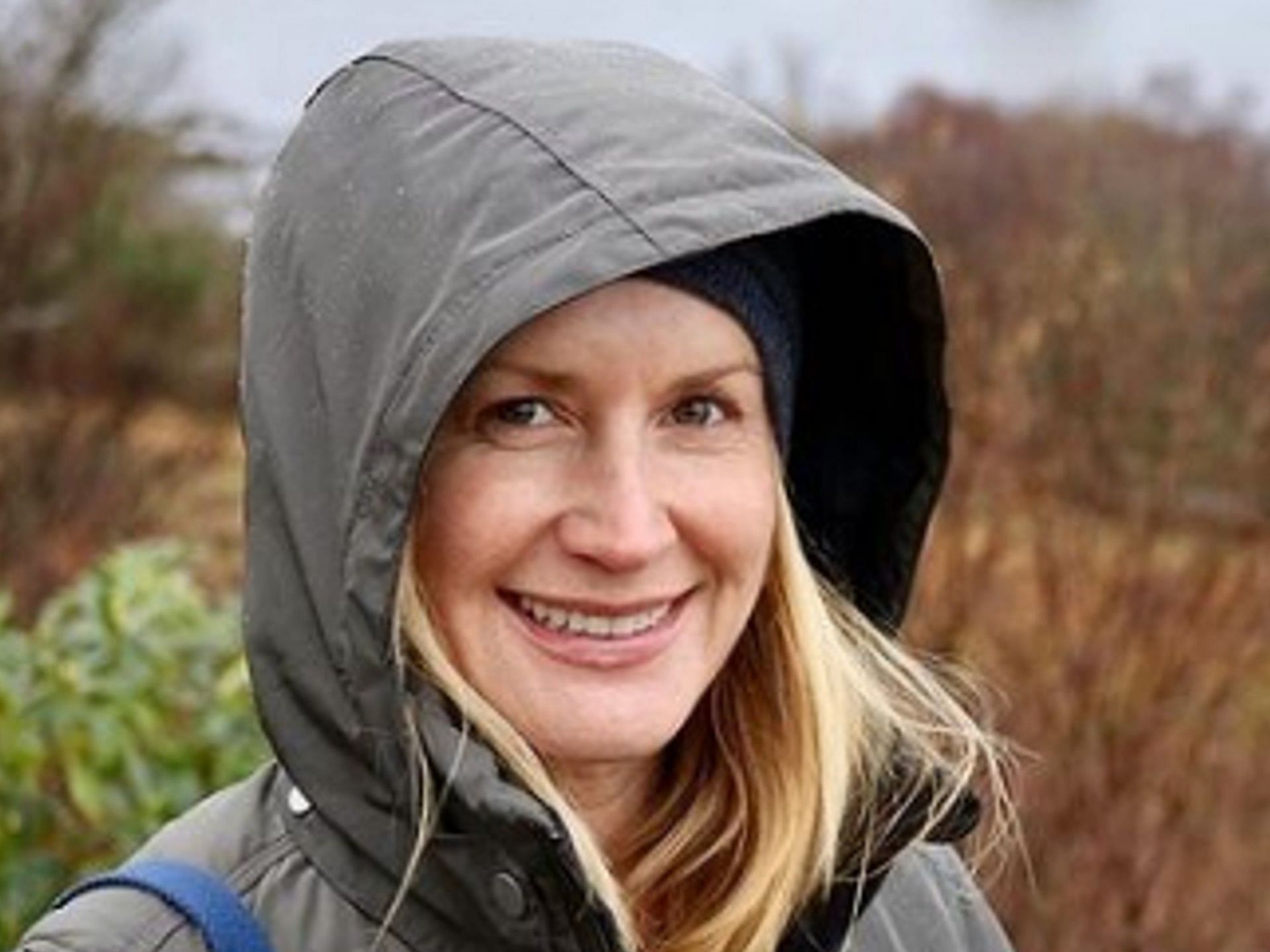 Angela Kinsley with a hood on - Courtesy of Angela Kinsley on Instagram