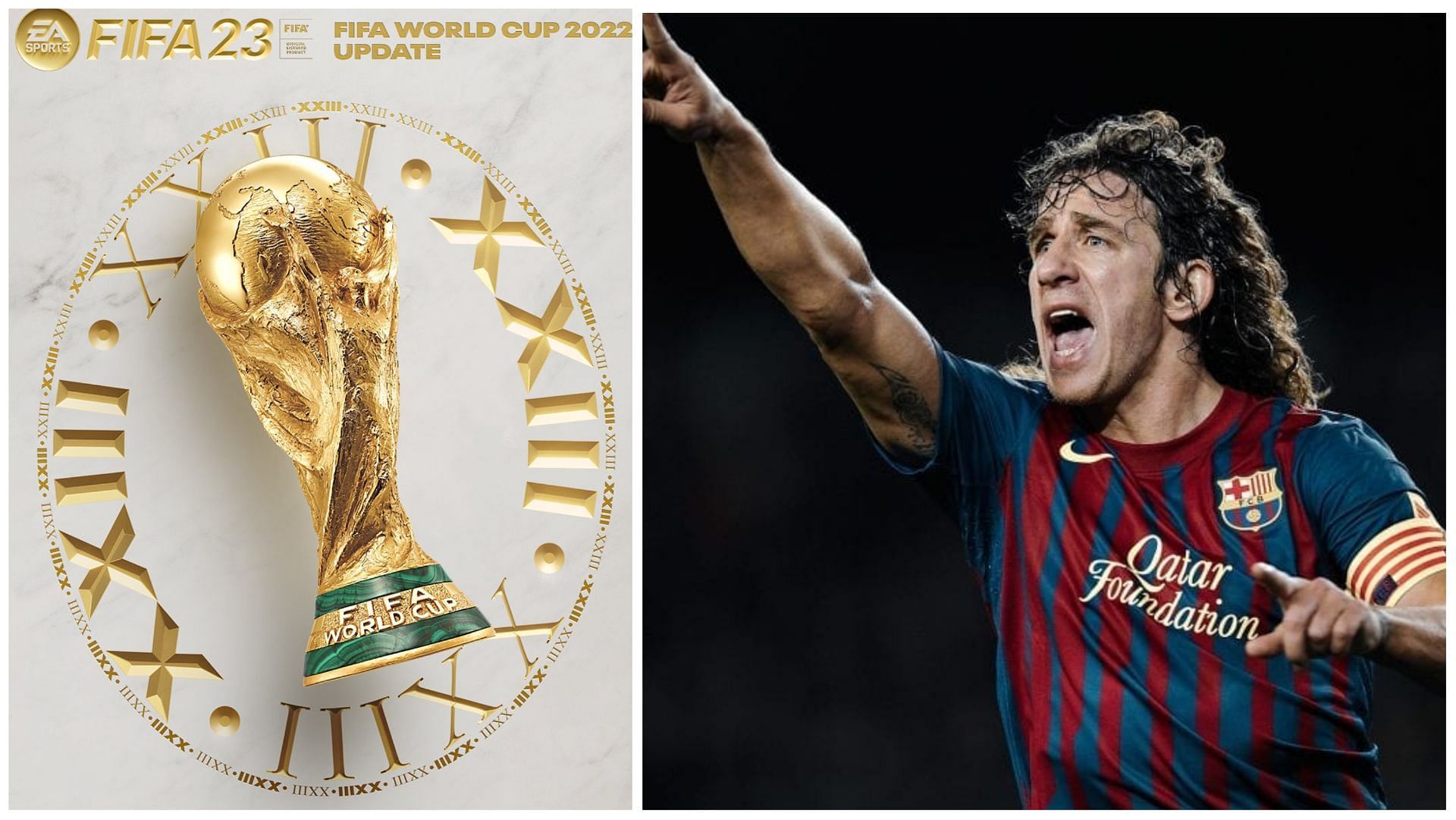 Carles Puyol is rumored to receive a World Cup Icon card (Images via EA Sports and Getty Images)