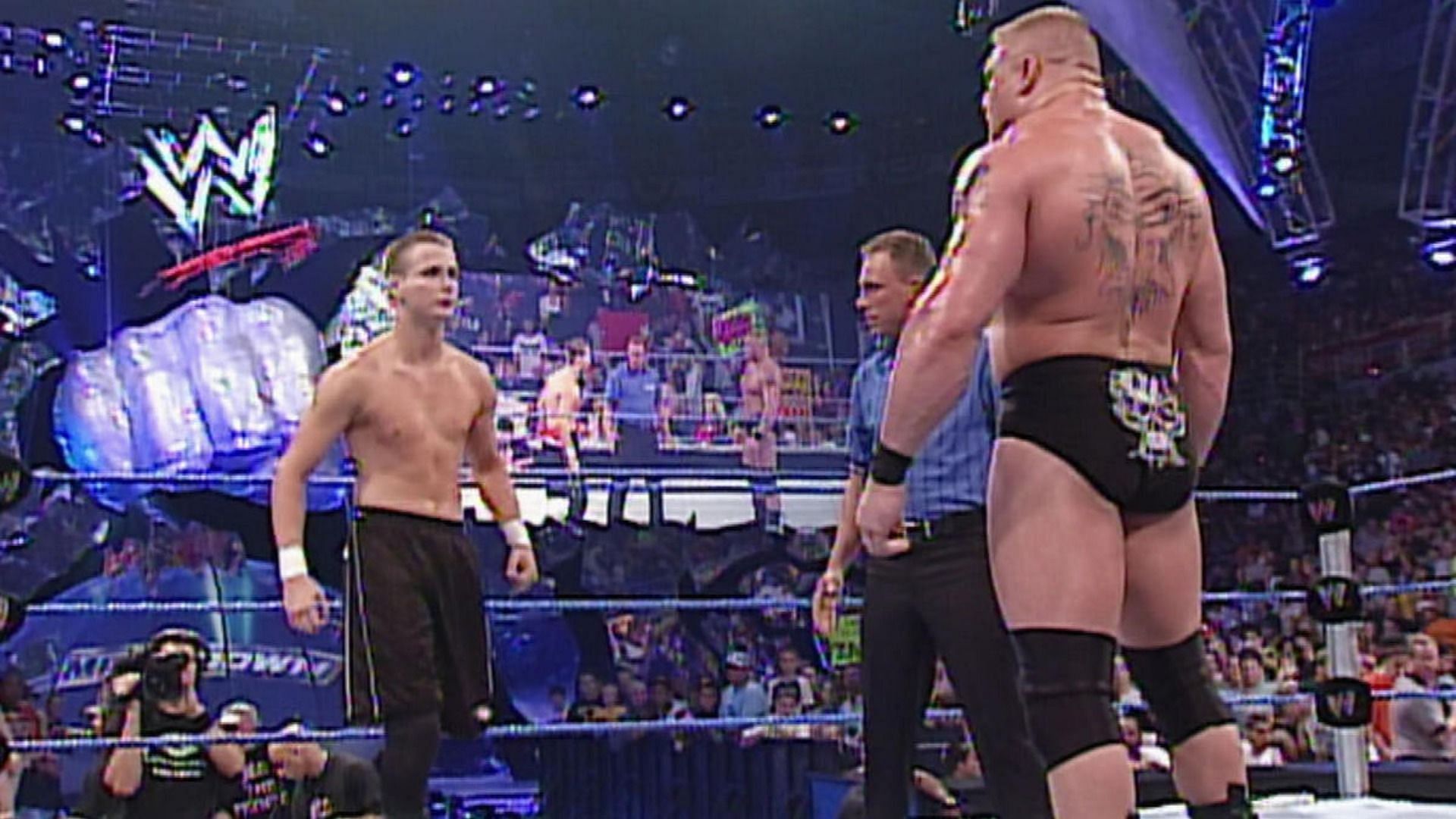 Zach Gowen and Brock Lesnar squared off on WWE SmackDown.