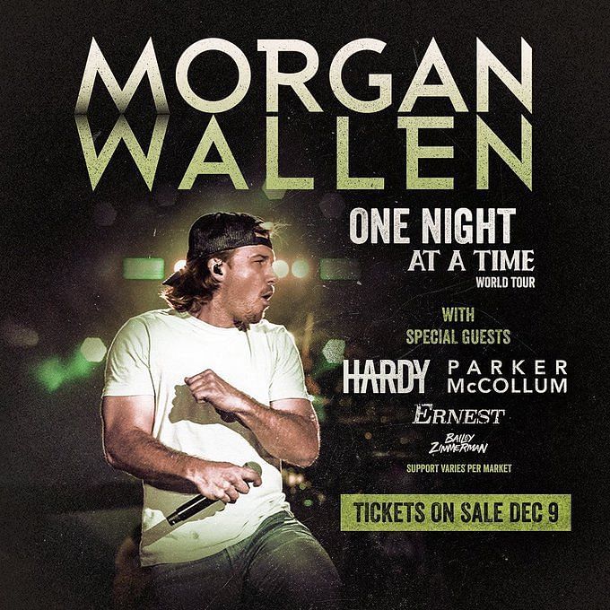 One Night at a Time World Tour: Morgan Wallen 2023 Tour dates: Tickets ...