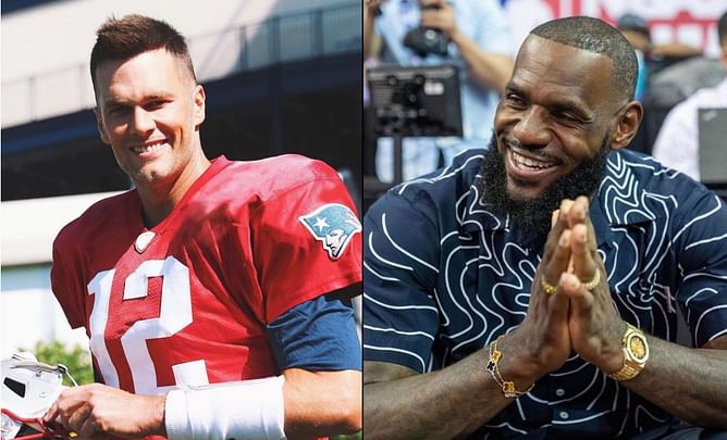 "You and Gronk would be unstoppable!" - When Tom Brady invited LeBron James to play tight end with the New England Patriots